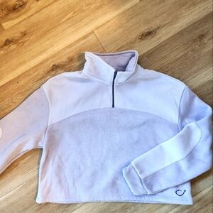 NWOT Reel Life Women's Crop Zip Pullover Size Medium Purple